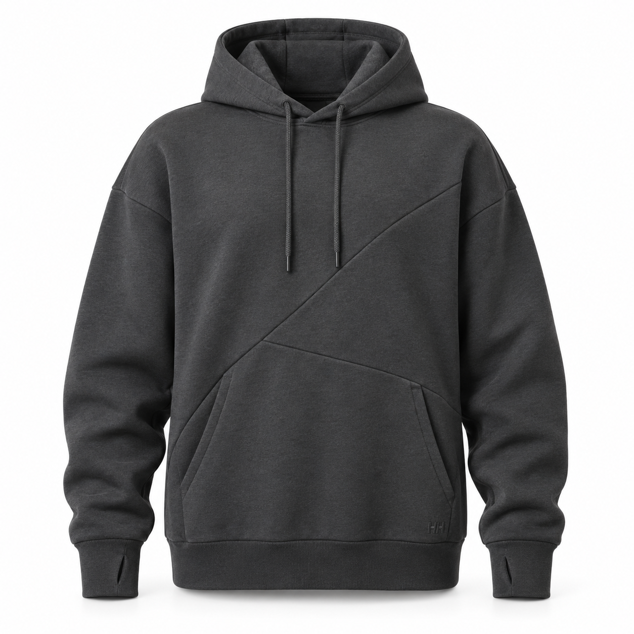 AxisFold Double-Panel Hoodie - Charcoal