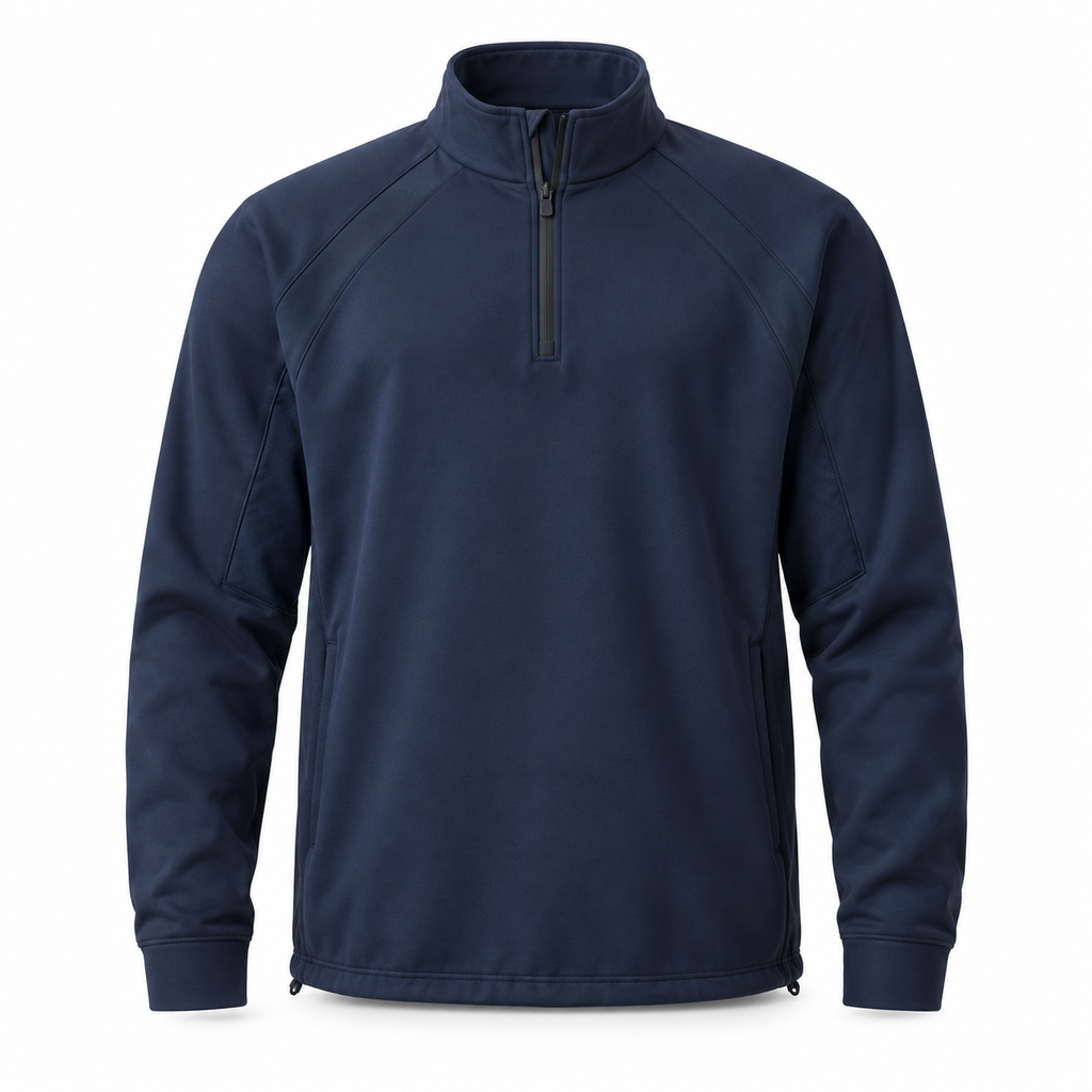 DriftPanel Quarter-Zip Pullover - Deep Navy