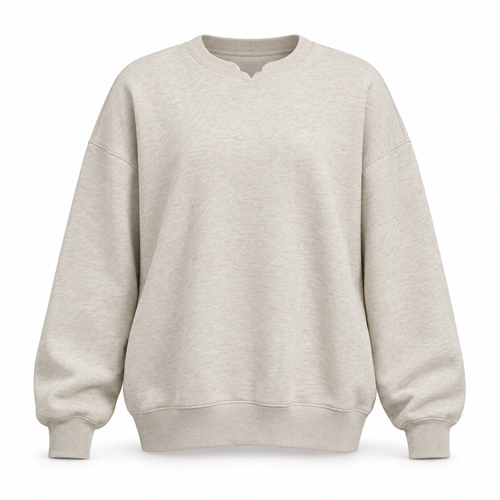 CloudNotch Relaxed Crewneck - Oatmeal
