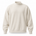 HaloRib Mock-Neck Sweatshirt - Bone