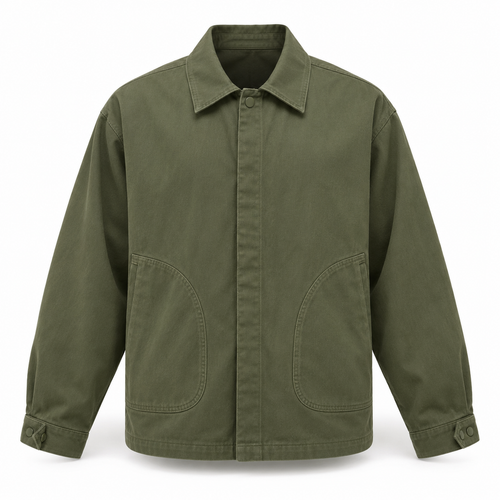 ArcPocket Boxy Overshirt - Moss