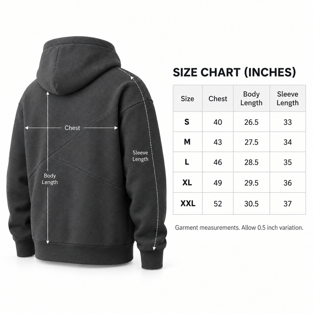 AxisFold Double-Panel Hoodie - Charcoal