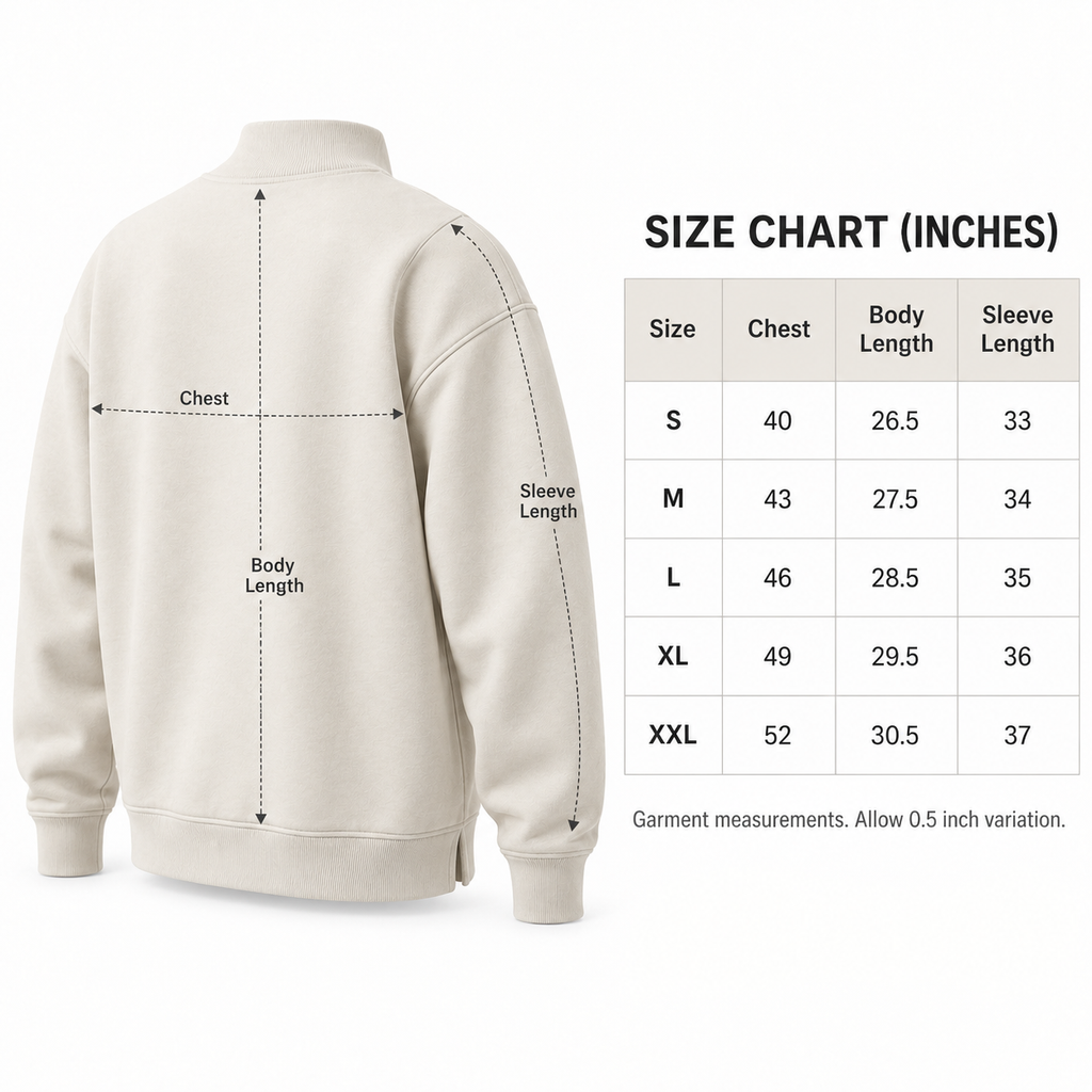 HaloRib Mock-Neck Sweatshirt - Bone