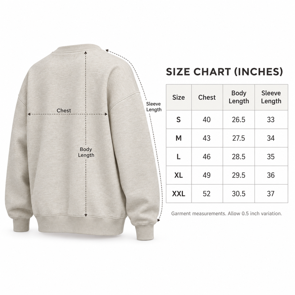 CloudNotch Relaxed Crewneck - Oatmeal