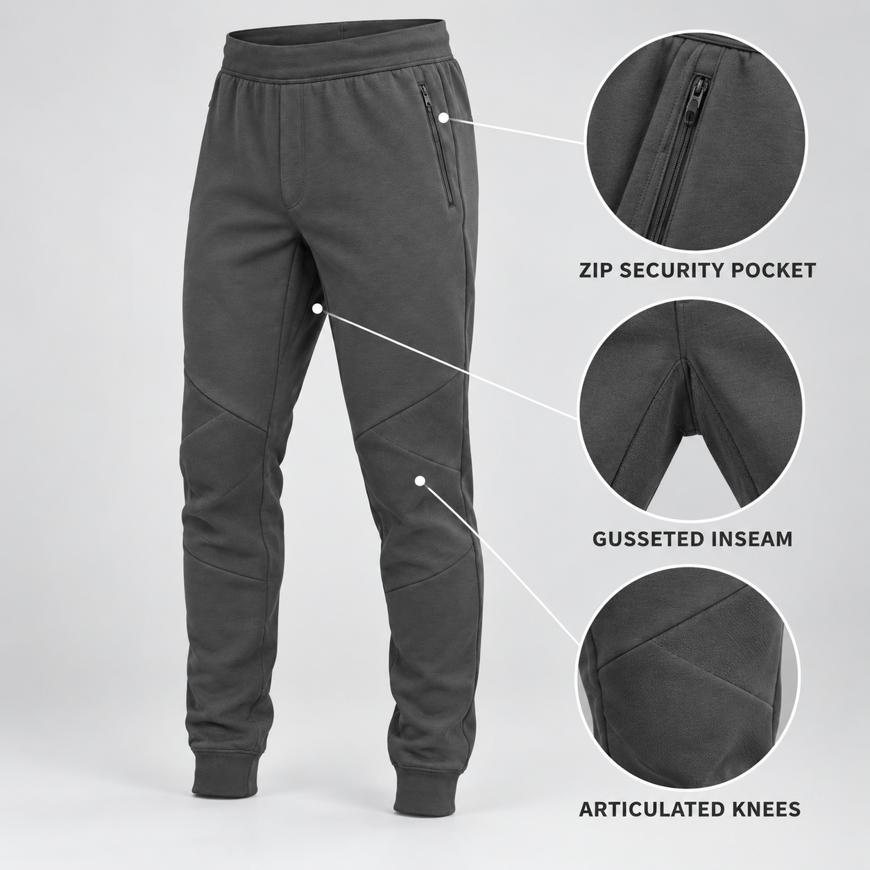 PivotKnee Tapered Jogger - Graphite