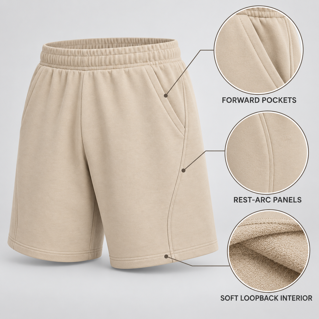 RestArc Lounge Short - Sand