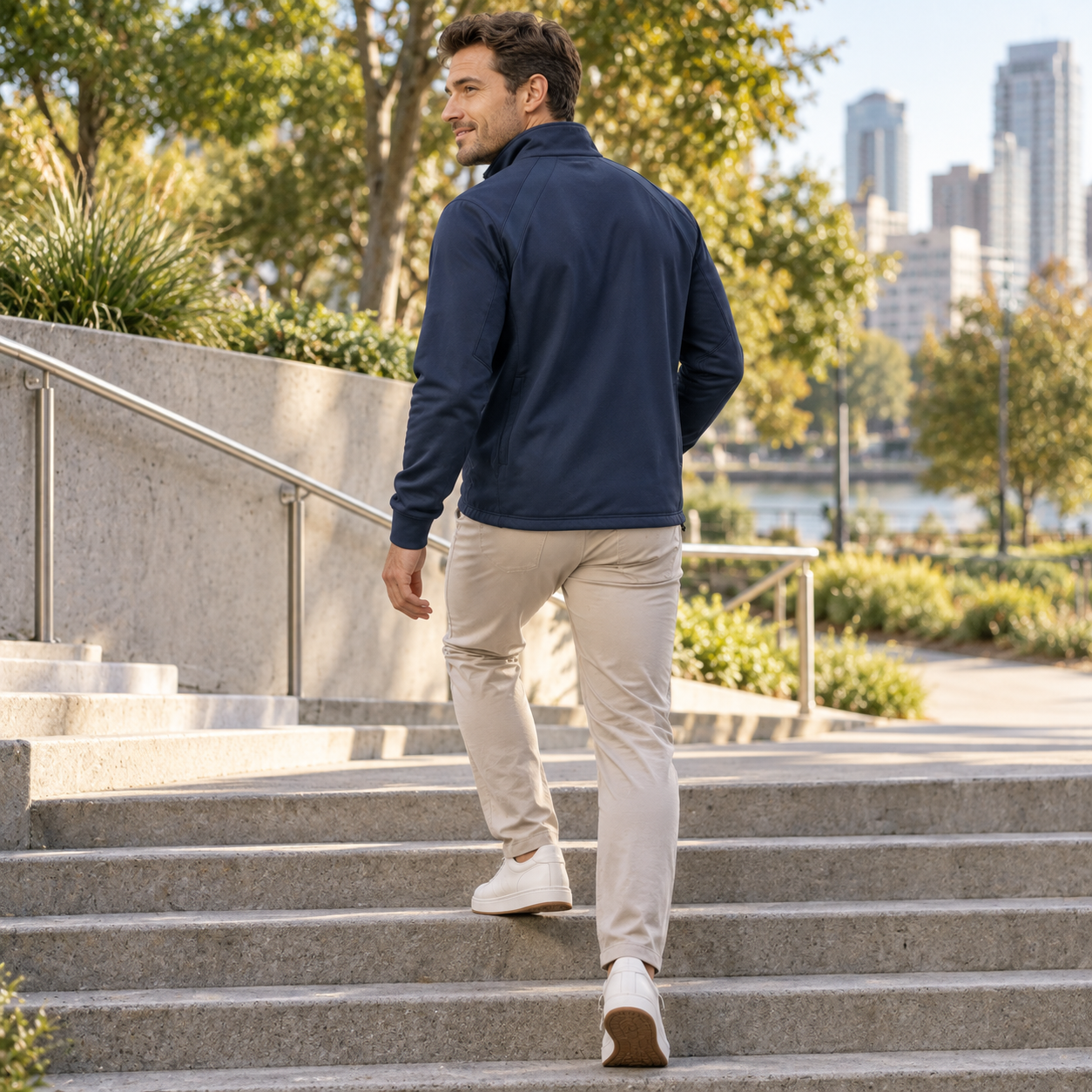 DriftPanel Quarter-Zip Pullover - Deep Navy