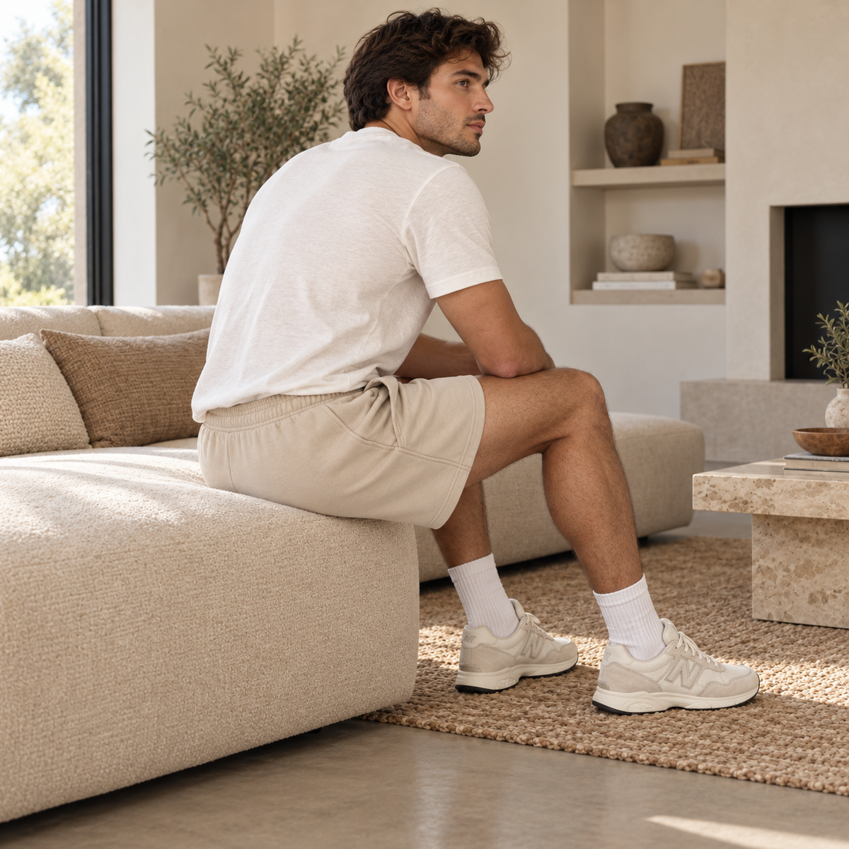 RestArc Lounge Short - Sand