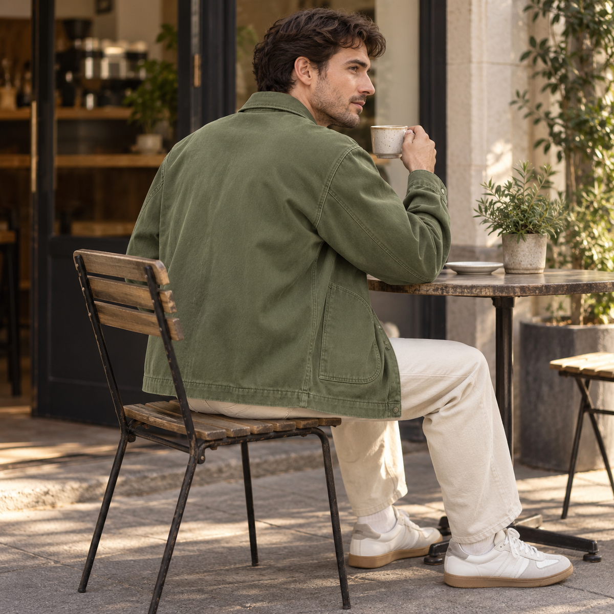 ArcPocket Boxy Overshirt - Moss
